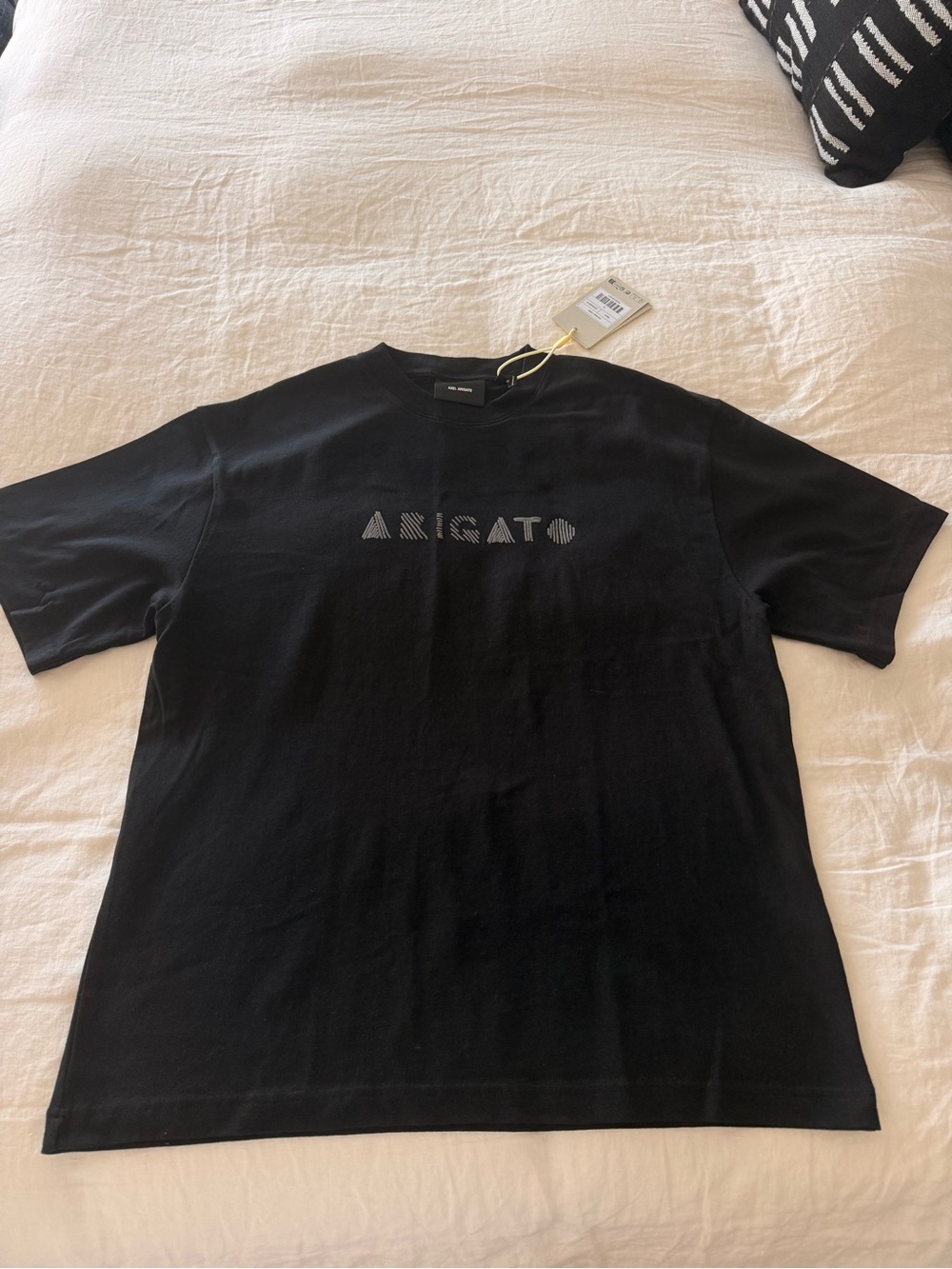 Axel Arigato Black Short Sleeve Logo Tee